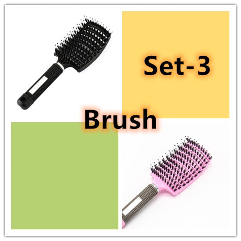 Hairbrush Anti Kit Brushy Women Detangler Hair Brush Bristle Nylon Scalp Massage Teaser Hair Brush Comb Hairbrush Anti Kit Brushy Women Detangler Hair Brush Bristle Nylon Scalp Massage Teaser Hair Brush Comb